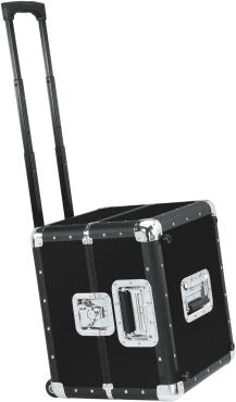 120 RECORD CASE TROLLEY NEGRA