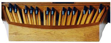 PEDALERA 32 RADIAL CONCAVA ROBLE OSCURO