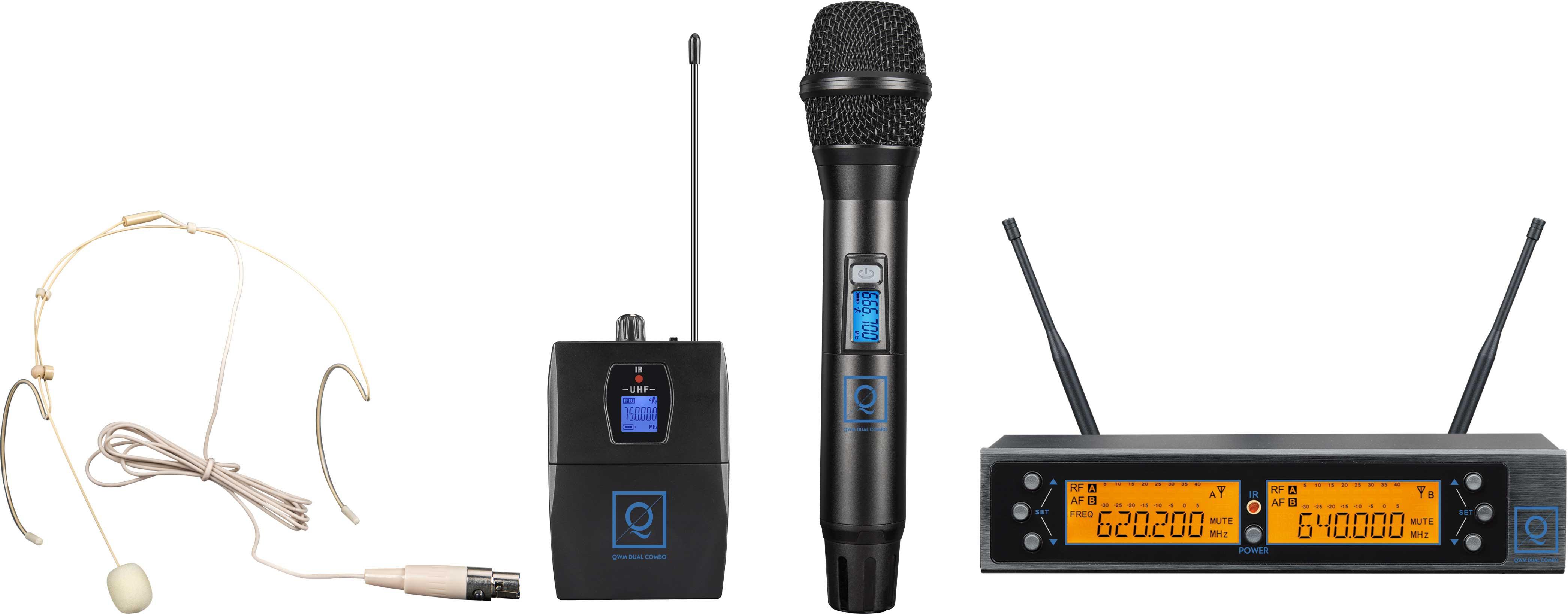 QWM-2 DUAL COMBO ( HANDHELD + EARSET )863-865 MHZ